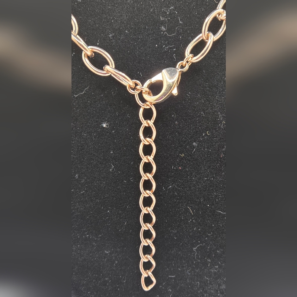 Heidi Klum Statement Necklace Versatile Brushed G… - image 5